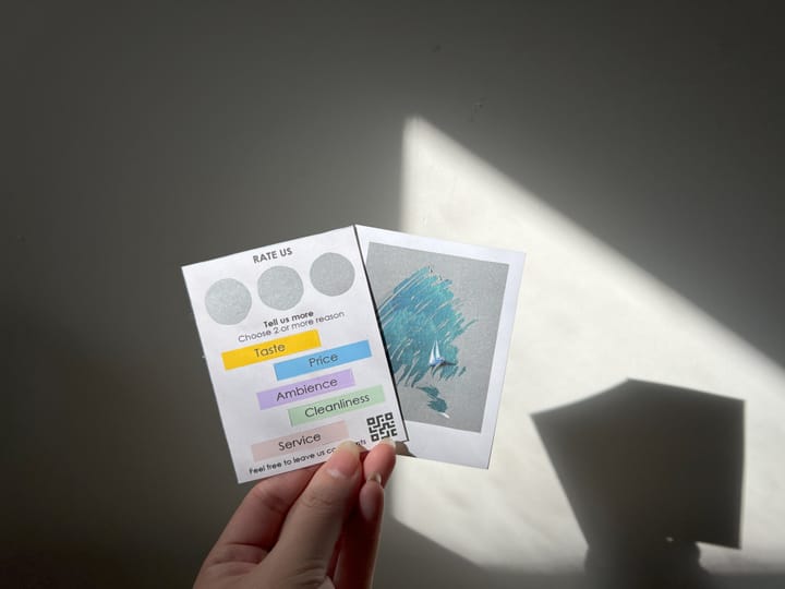 DIY Feedback Card for Small Business